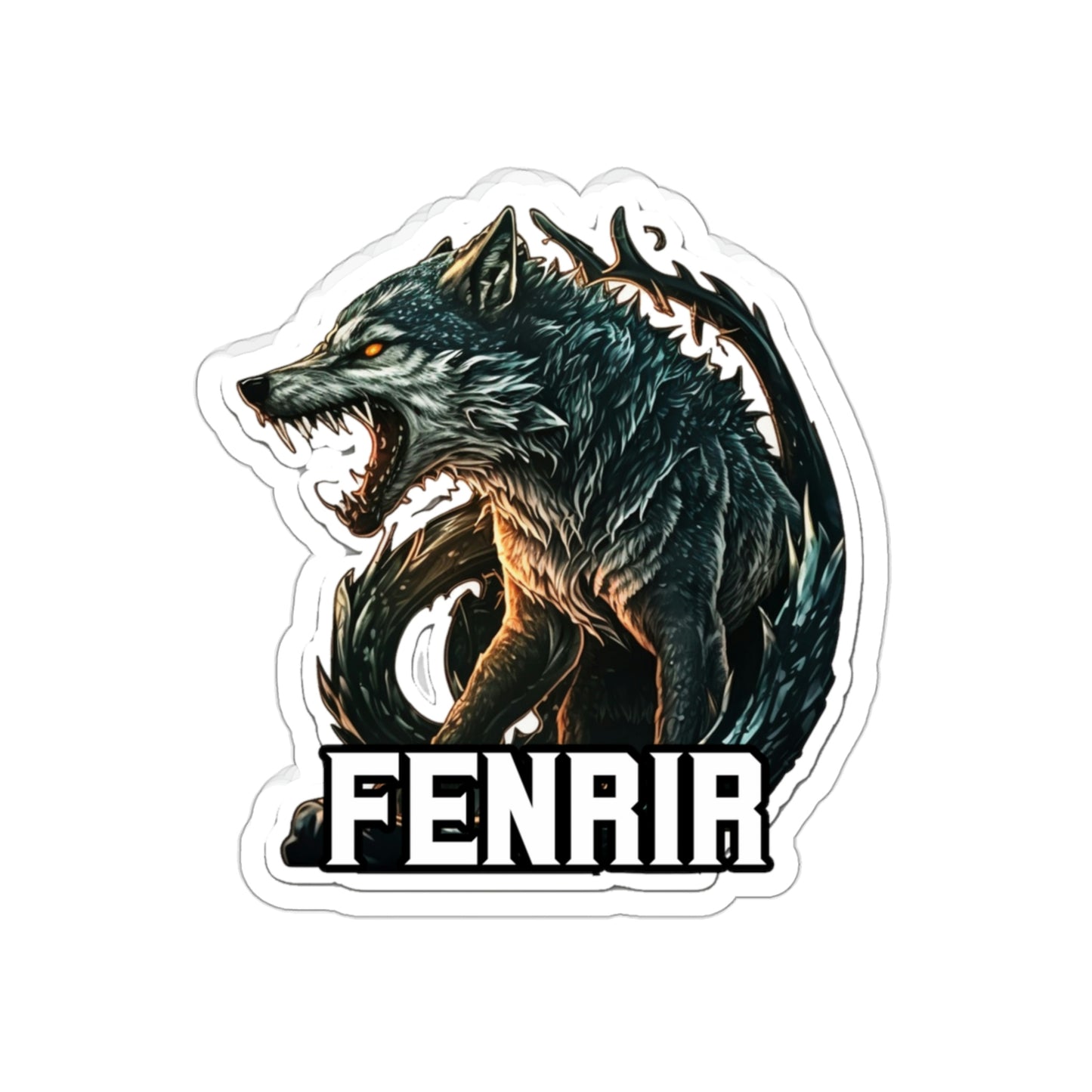 Fenrir Kiss-Cut Vinyl Sticker