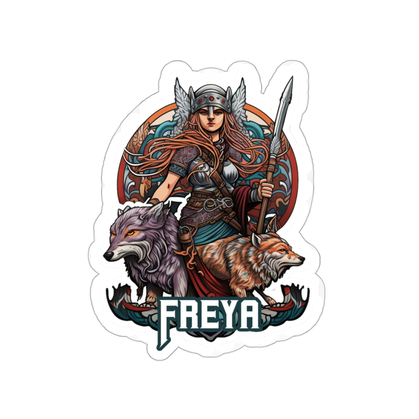 Freya Viking Kiss-Cut Vinyl Stickers