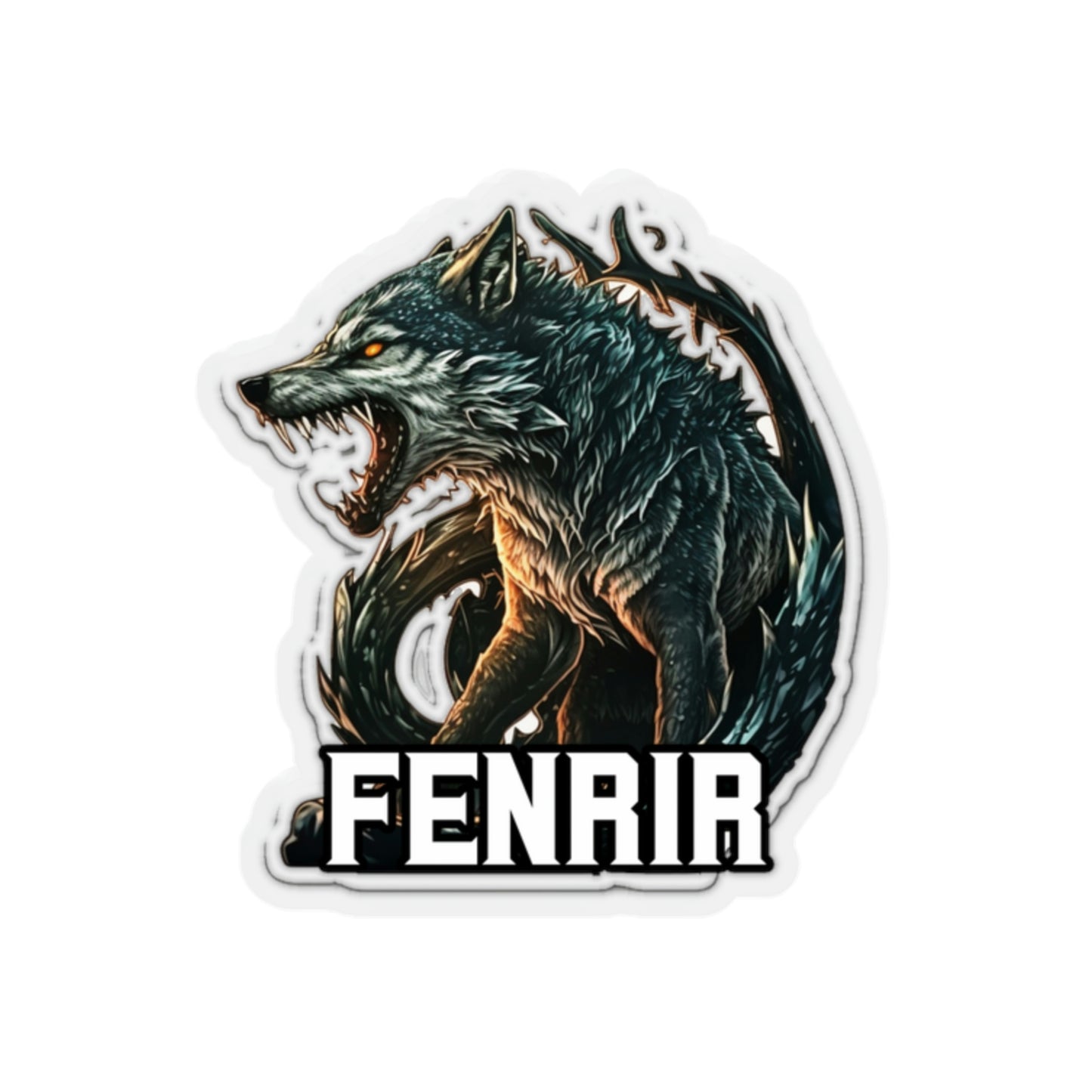 Fenrir Kiss-Cut Vinyl Sticker