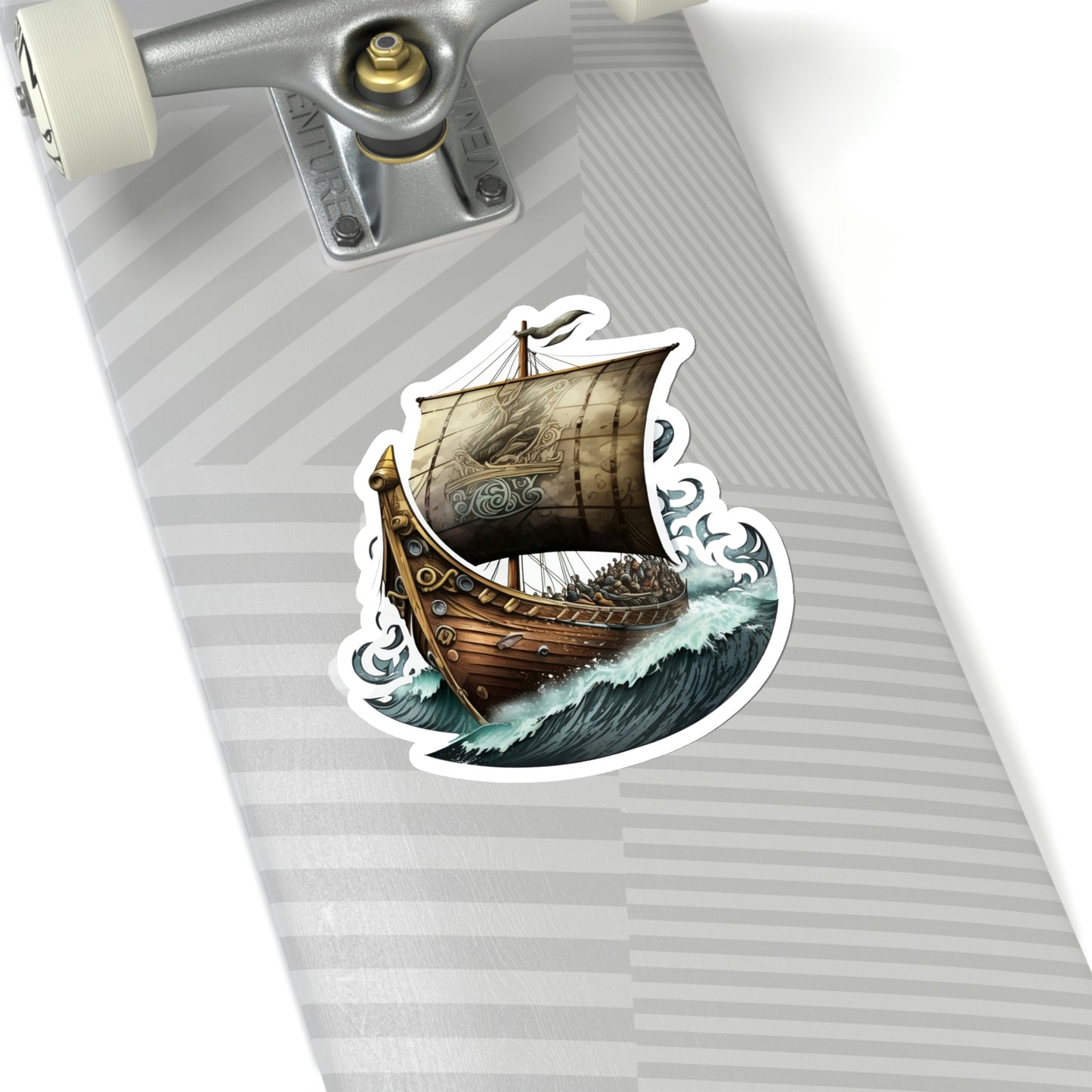 Viking Ship Kiss-Cut Vinyl Stickers