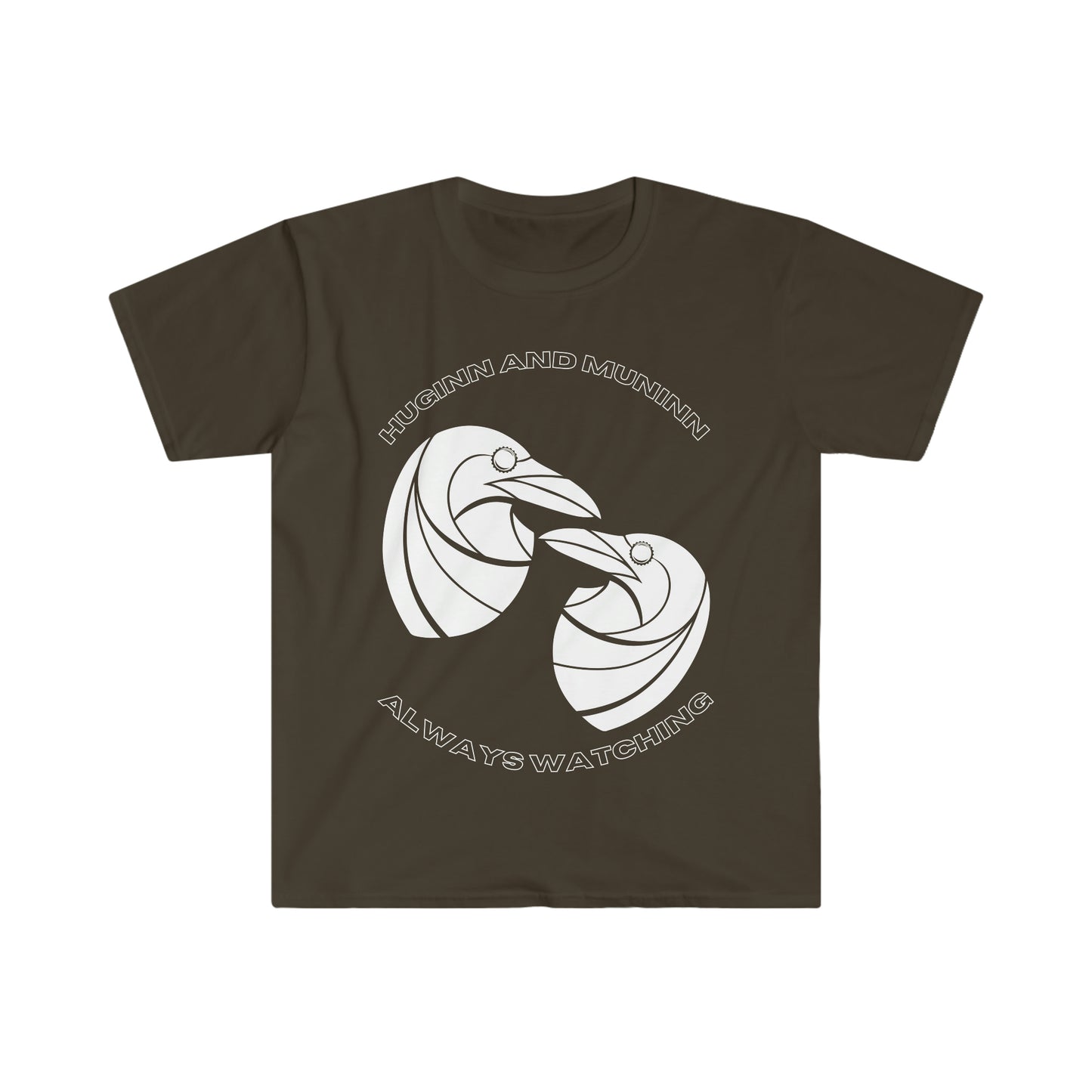 Huginn and Muninn Viking Tee - Unisex Softstyle T-Shirt