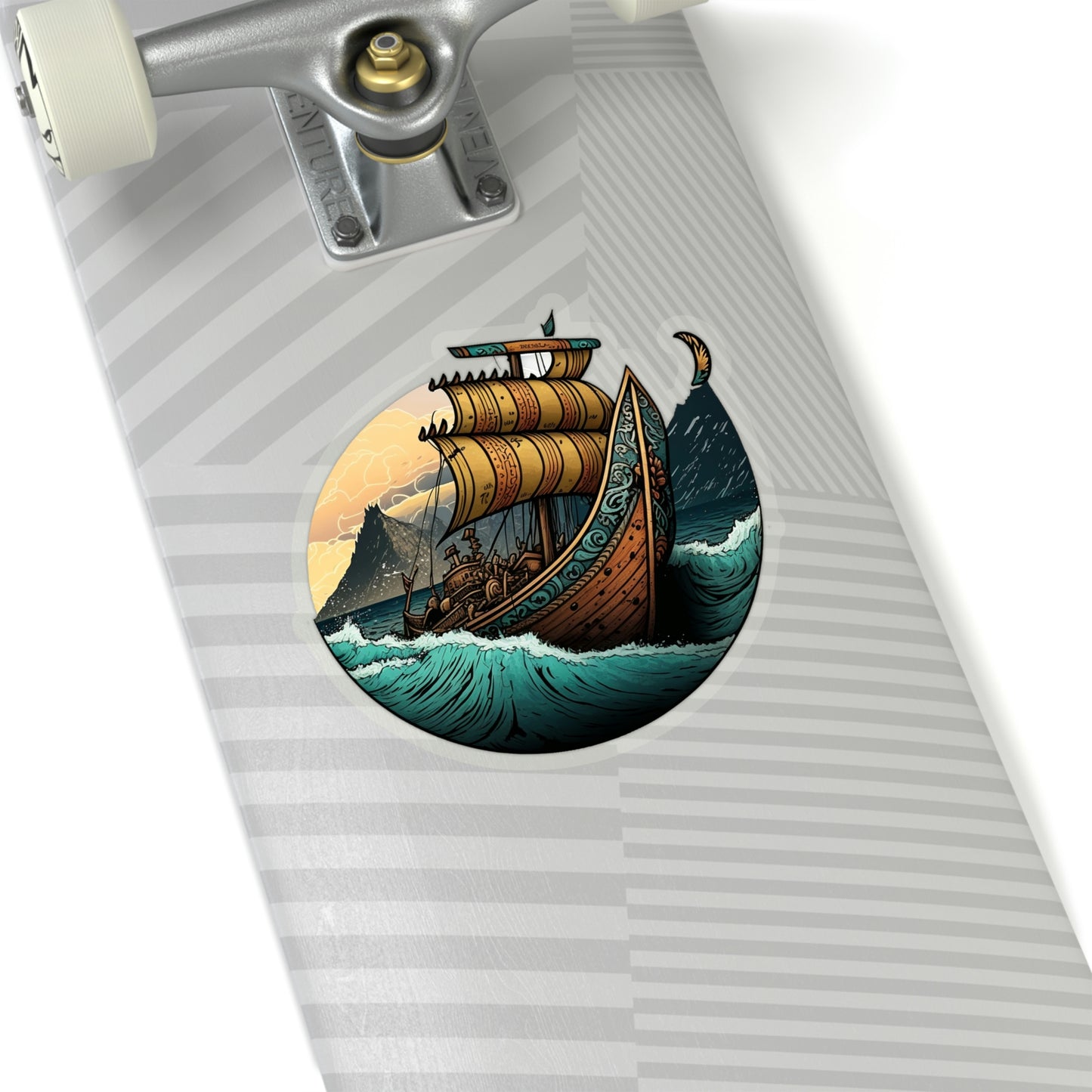 Viking Ship Kiss-Cut Vinyl Sticker