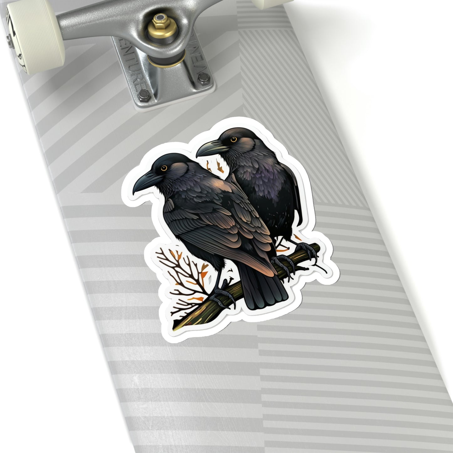 Huginn and Muninn Kiss-Cut Vinyl Sticker