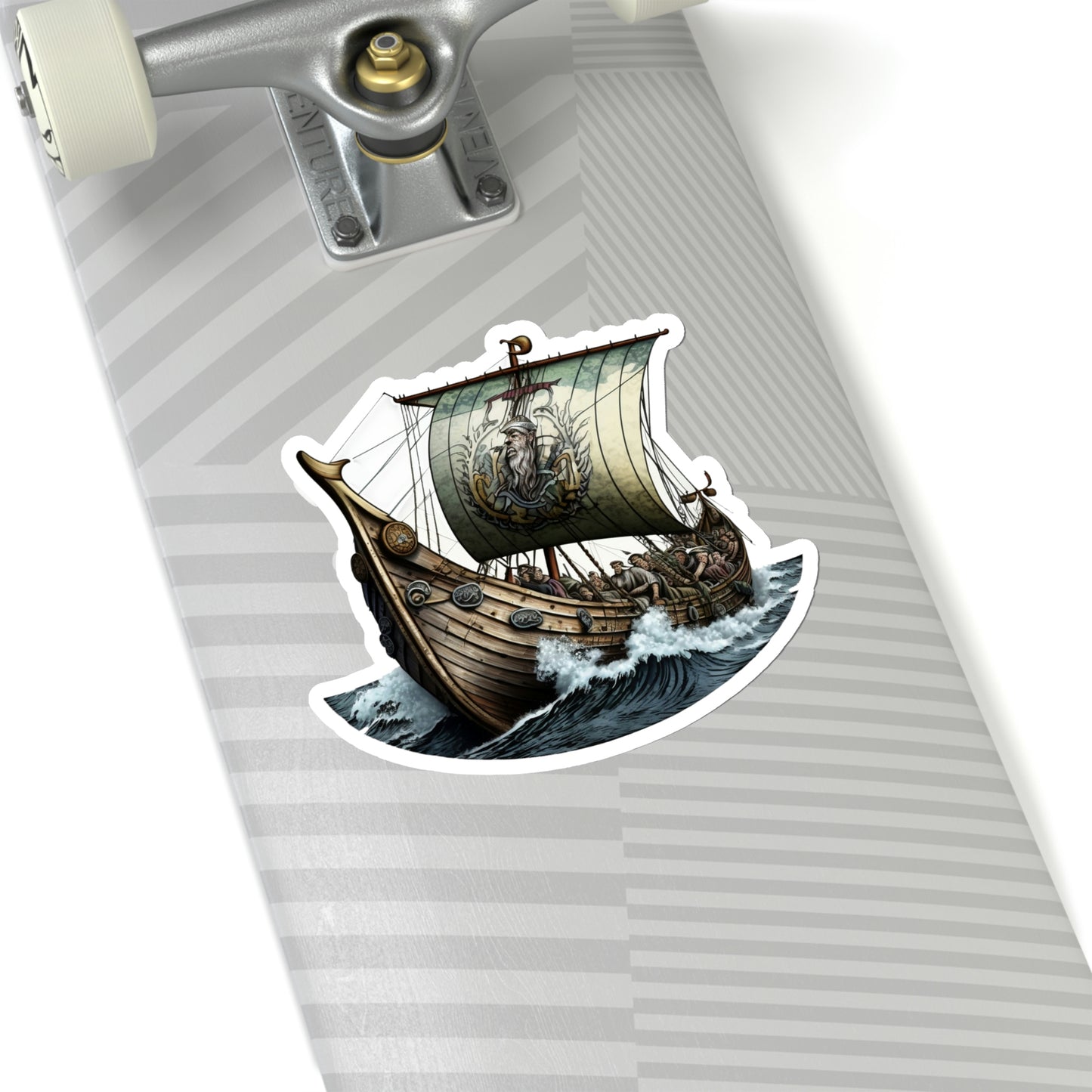 Viking Ship Kiss-Cut Vinyl Sticker