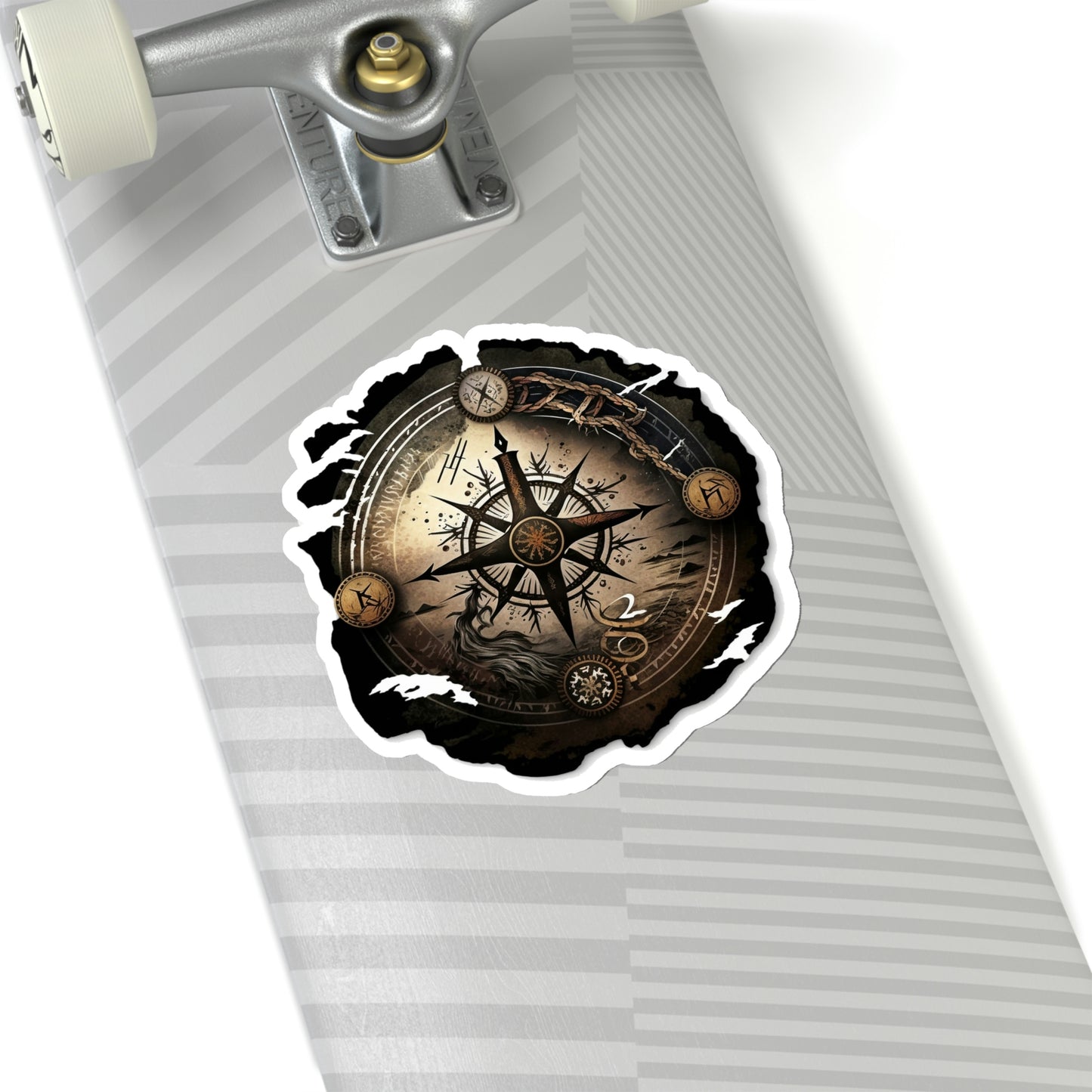 Viking Compass Kiss-Cut Vinyl Sticker