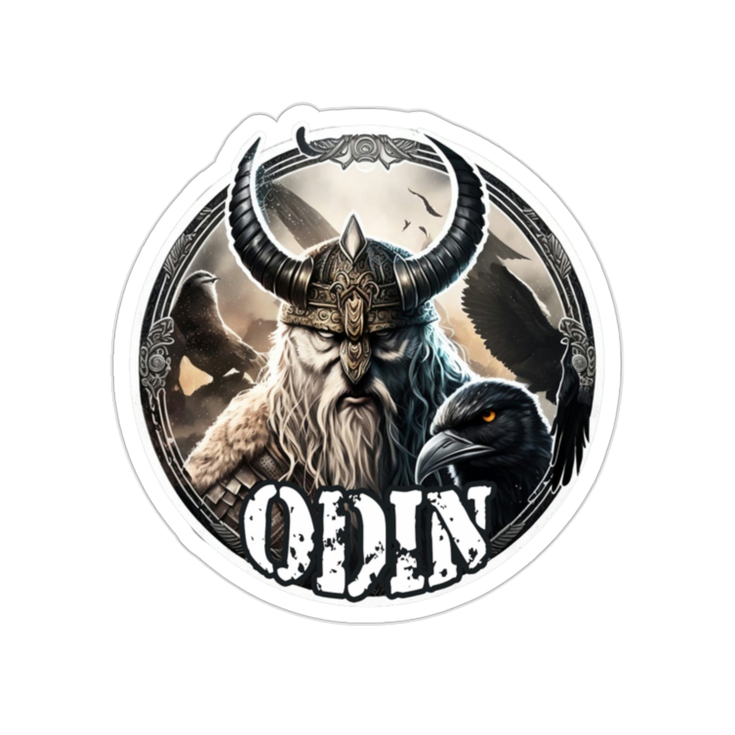 Odin Viking Kiss-Cut Sticker