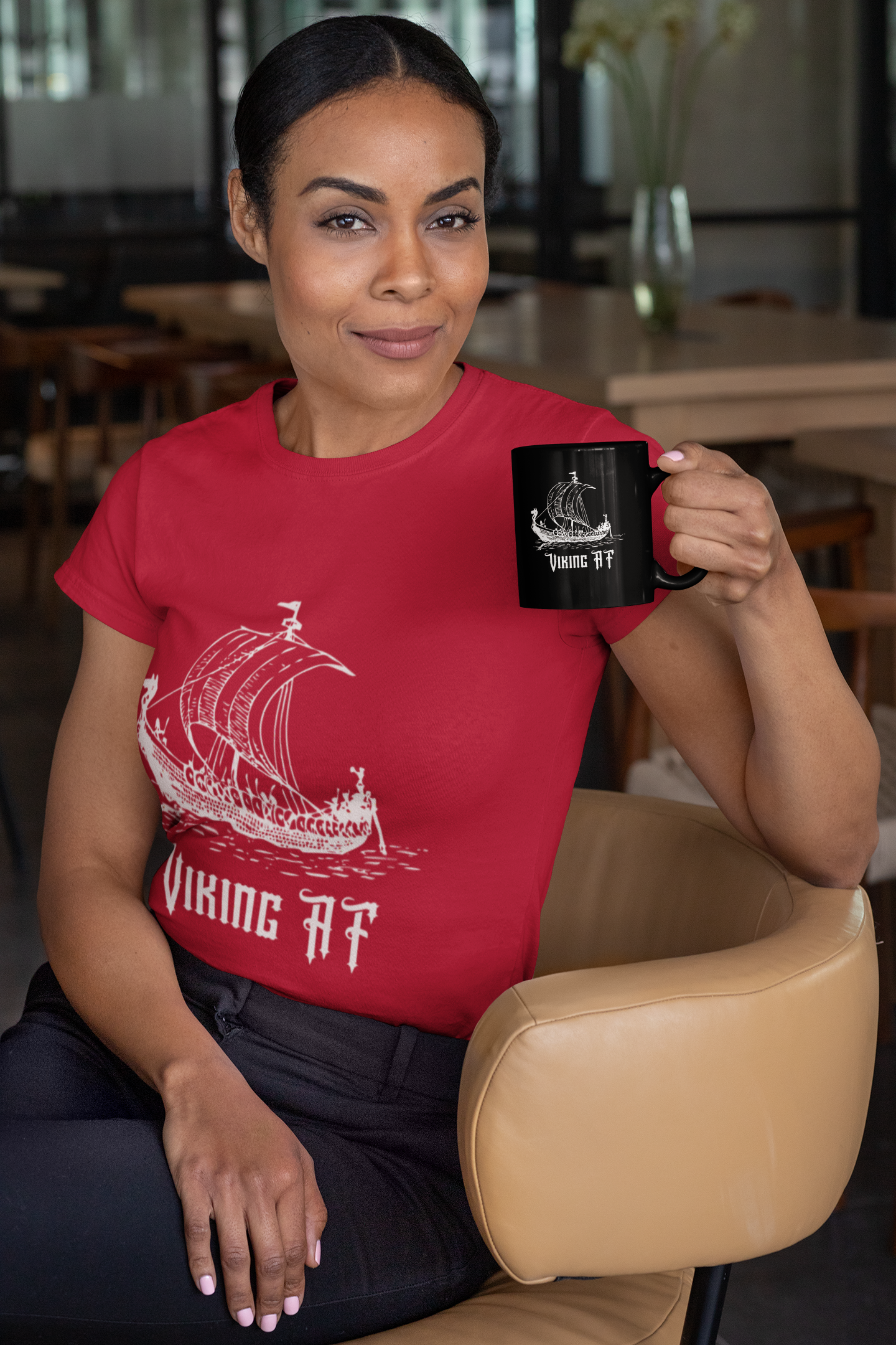 Viking AF Viking Ship Tee - Unisex Softstyle T-Shirt