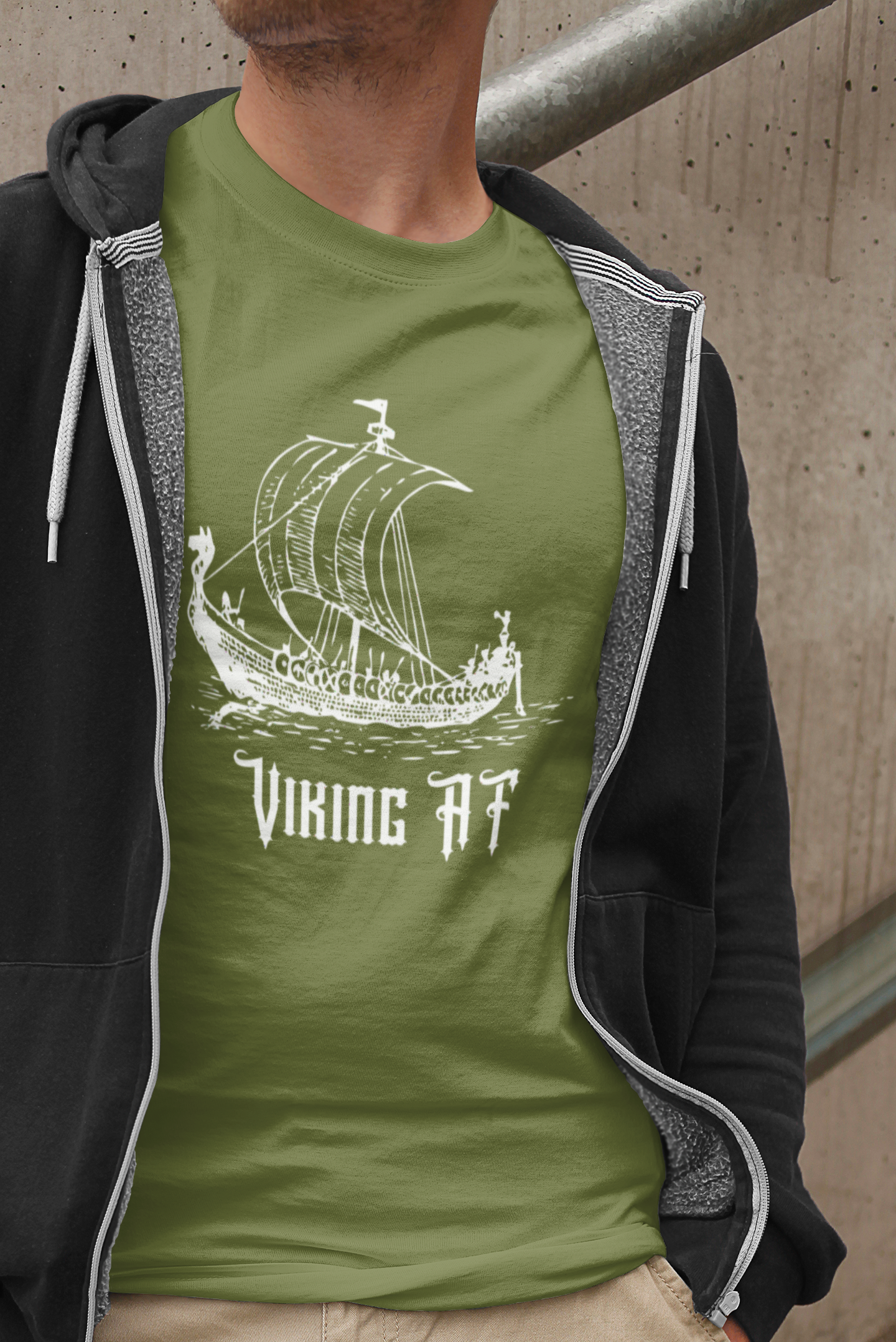 Viking AF Viking Ship Tee - Unisex Softstyle T-Shirt